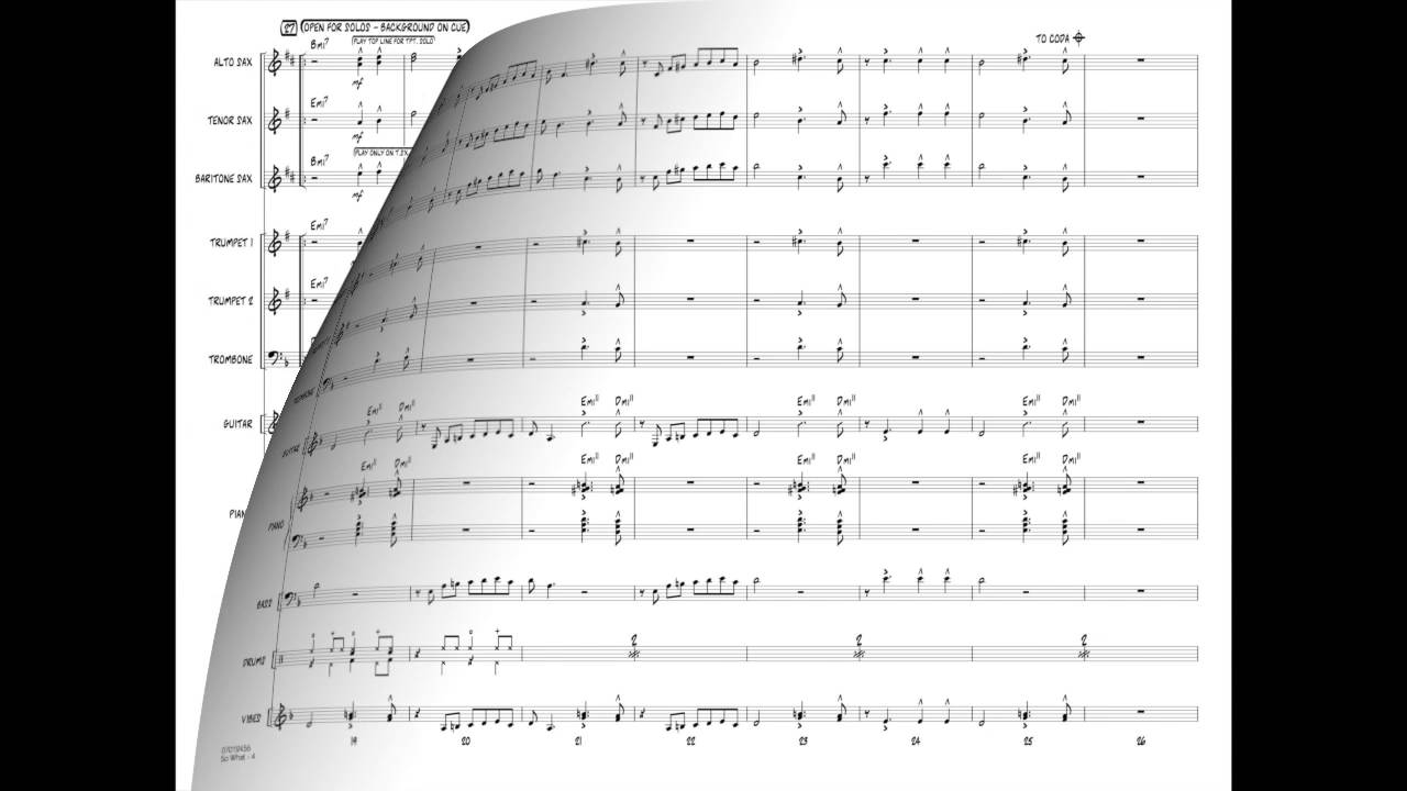 So What by Miles Davis/arr. Michael Philip Mossman