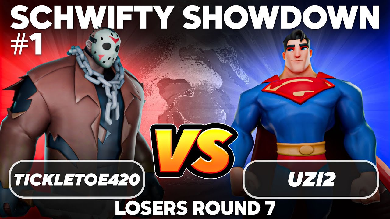 Schwifty Showdown Losers Round 6 Uzi2 (Superman) vs TickleToe420 (Jason) MultiVersus