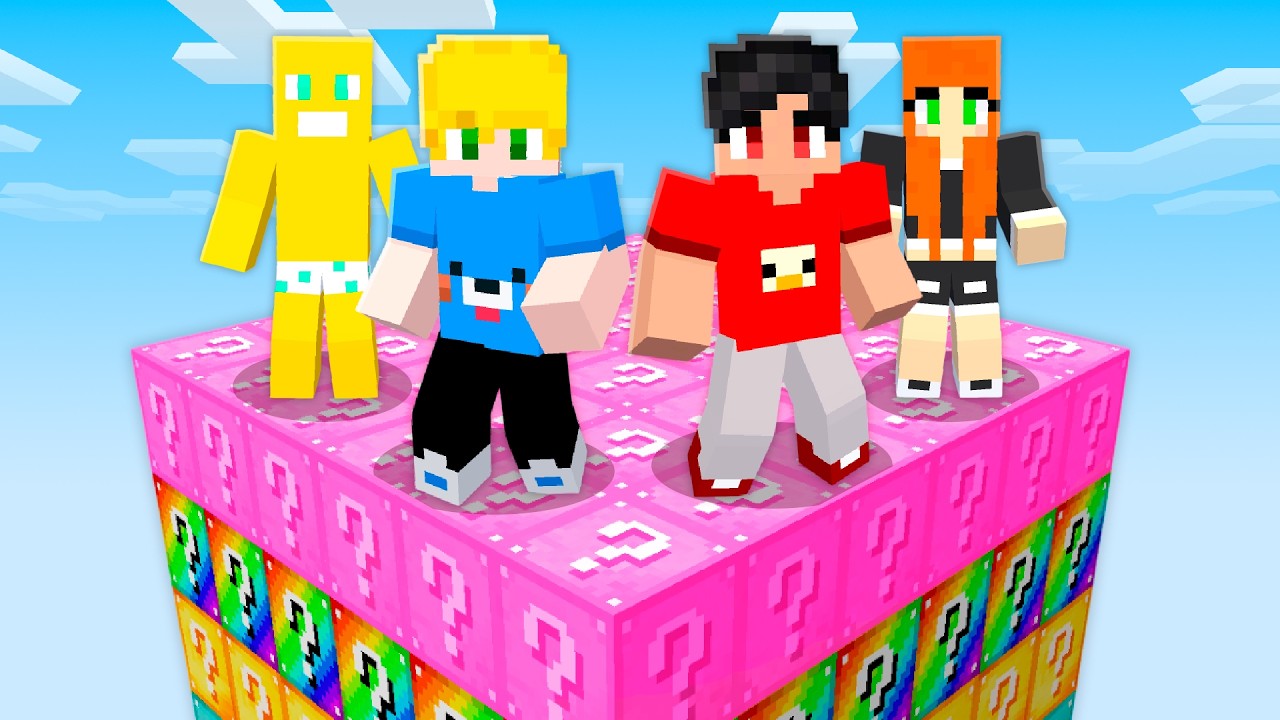 Passamos o Dia Nesse Chunk com os Amigos no Minecraft!