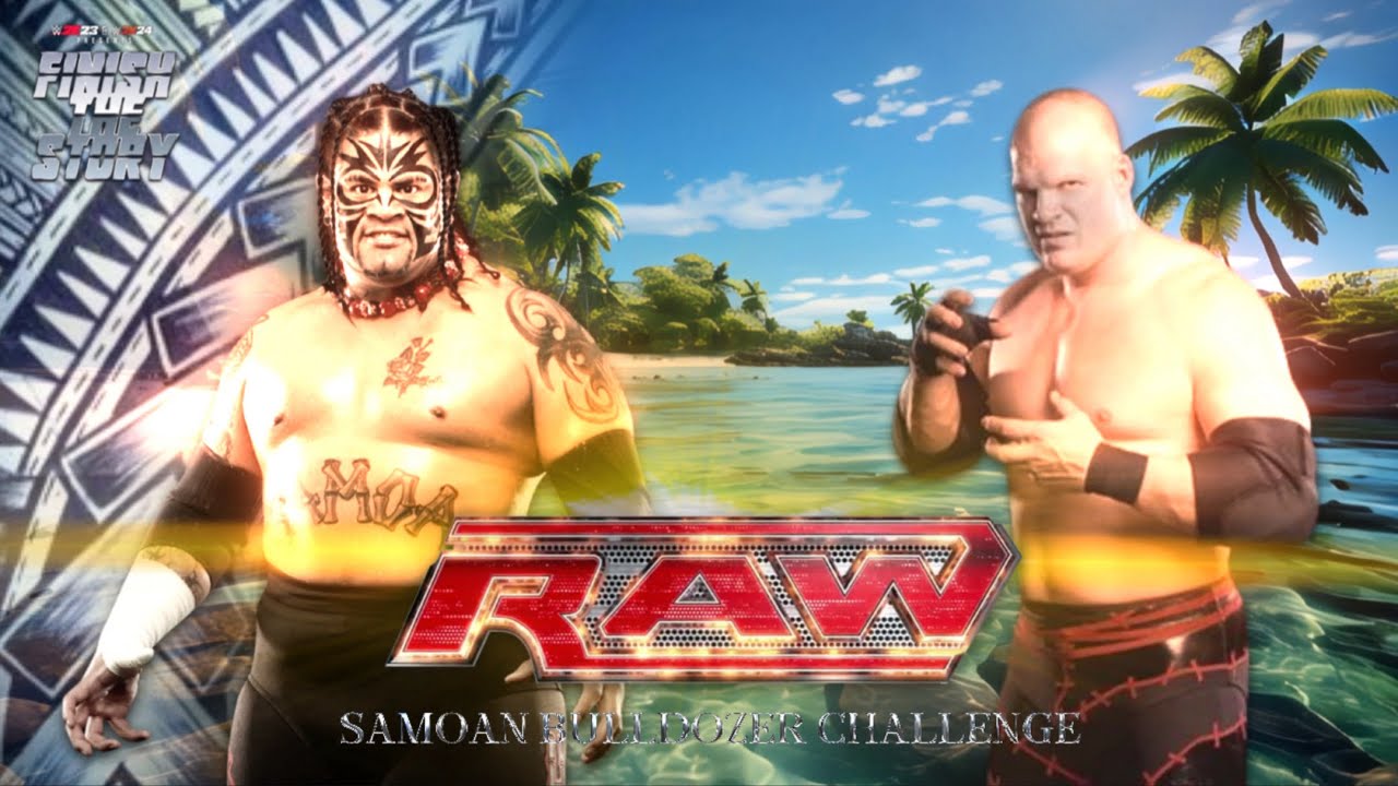 WWE 2K24 - UMAGA VS KANE (RAW 2007: SAMOAN BULLDOZER CHALLENGE)