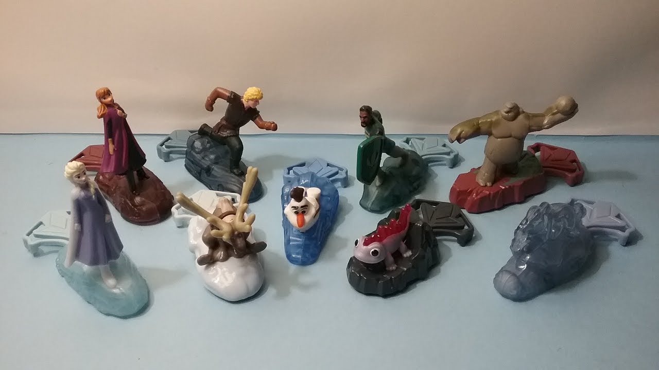 2019 DISNEY'S FROZEN 2 SET OF 9 McDONALDS HAPPY MEAL MOVIE TOYS VIDEO REVIEW