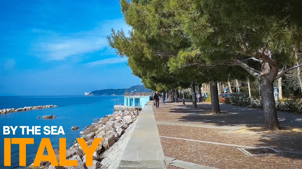 Italy by the Sea Hits Different 🇮🇹 | Barcola, Trieste Walk (No Talking)