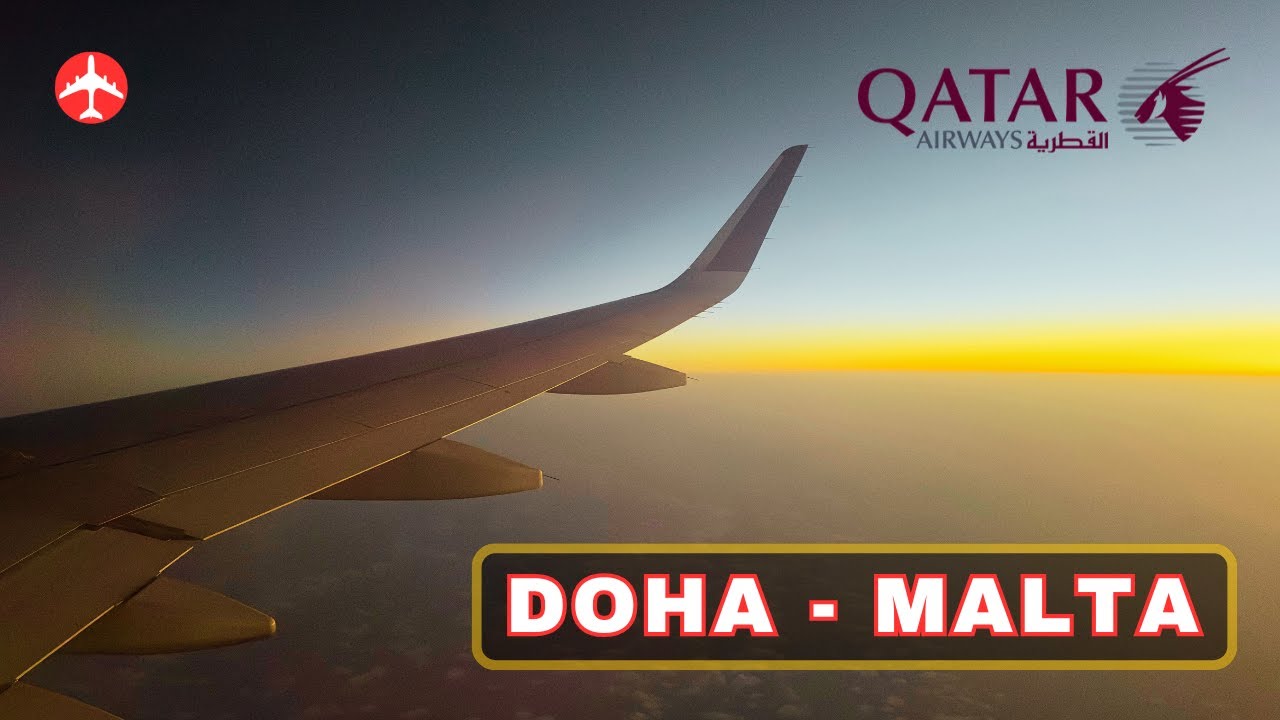 QATAR AIRWAYS Airbus A320 flight Doha to Malta [10sep2025]