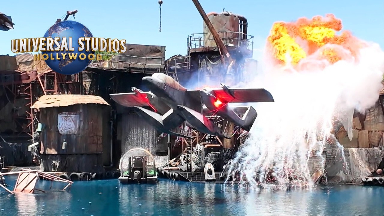 WaterWorld Full Stunt Show | 4K Ultra HD | Universal Studios Hollywood Live Spectacular