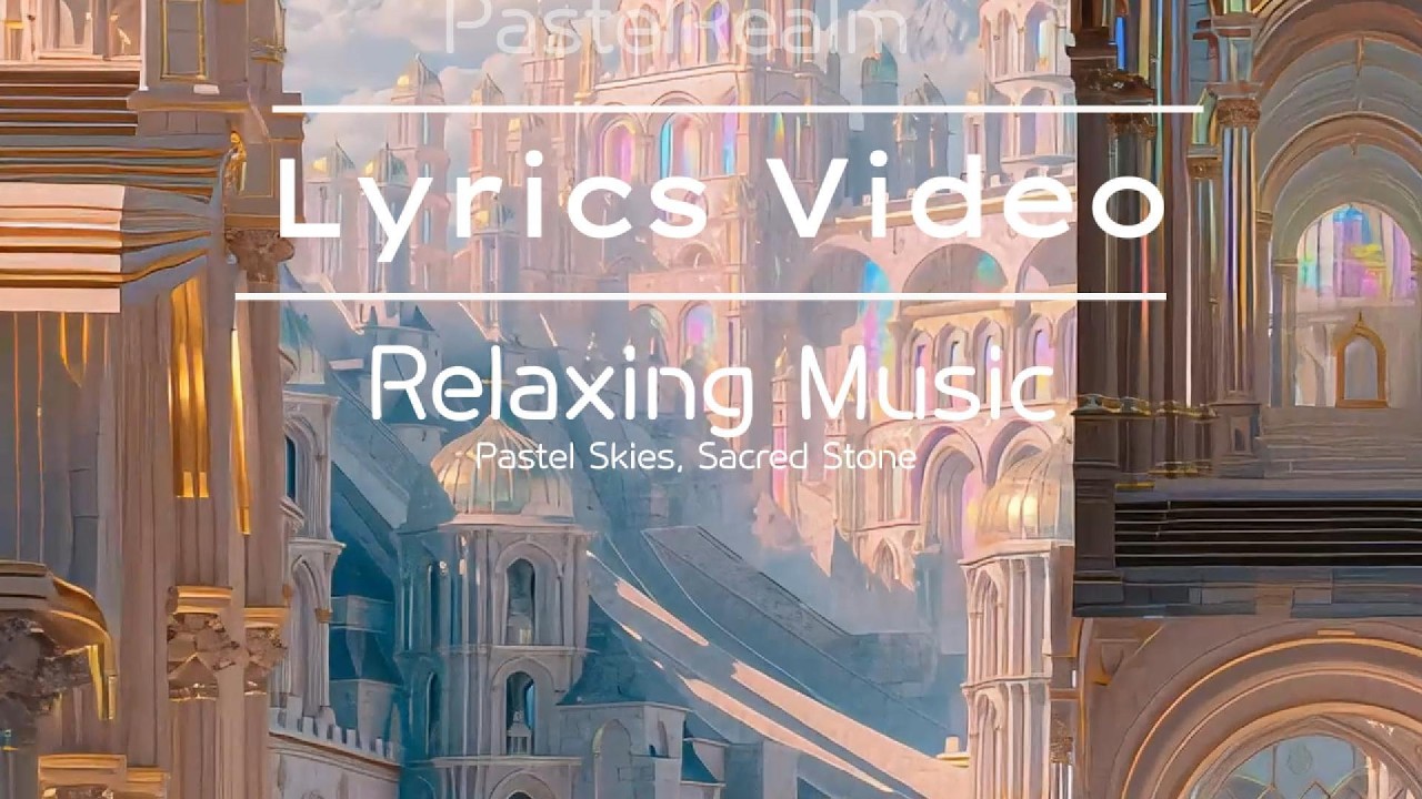 Relaxing Music - Pastel Skies, Sacred Stone Fantasy Lyrics Music Video