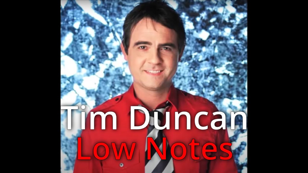 Tim Duncan Big Compilation of Low Notes - C2 to G#0 Bass-Baritone