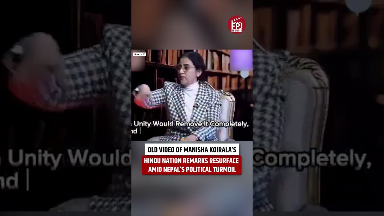 Old Video Of Manisha Koirala&rsquo;s Hindu Nation Remarks Resurface Amid Nepal&rsquo;s Political Turmoil