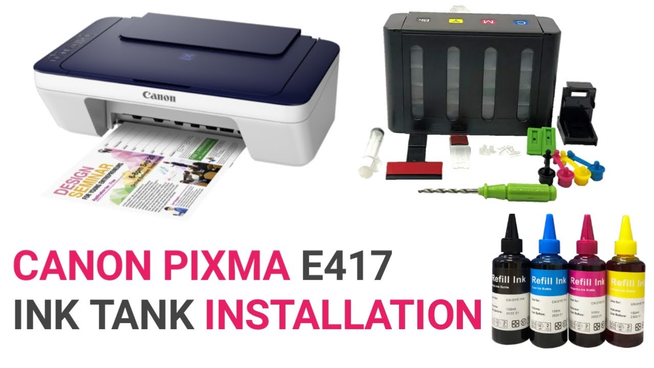 Canon PIXMA Printer CISS ink tank installation