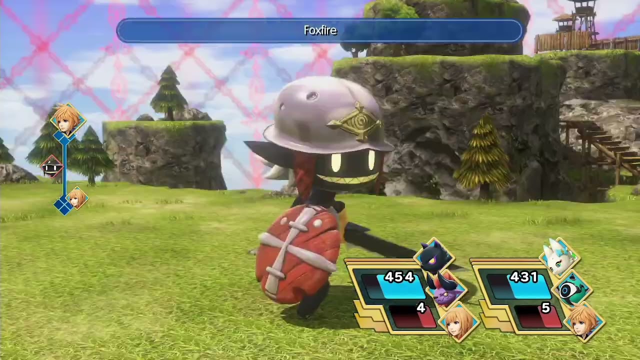 World of Final Fantasy (PS4) - Chapter 4 - Bahamutian Commander and Giand Goblin boss battle