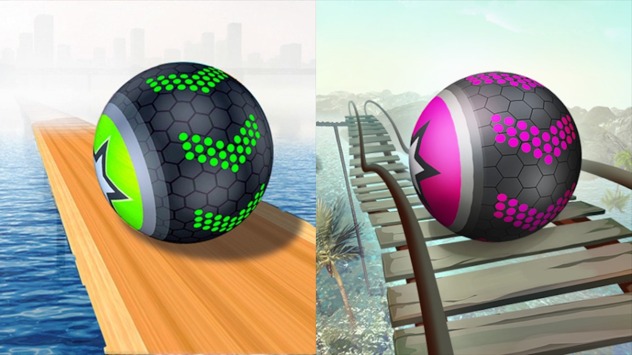 Going Balls | Banana Frenzy, Funny Race Vs Rollance Adventure Balls Speedrun Gameplay