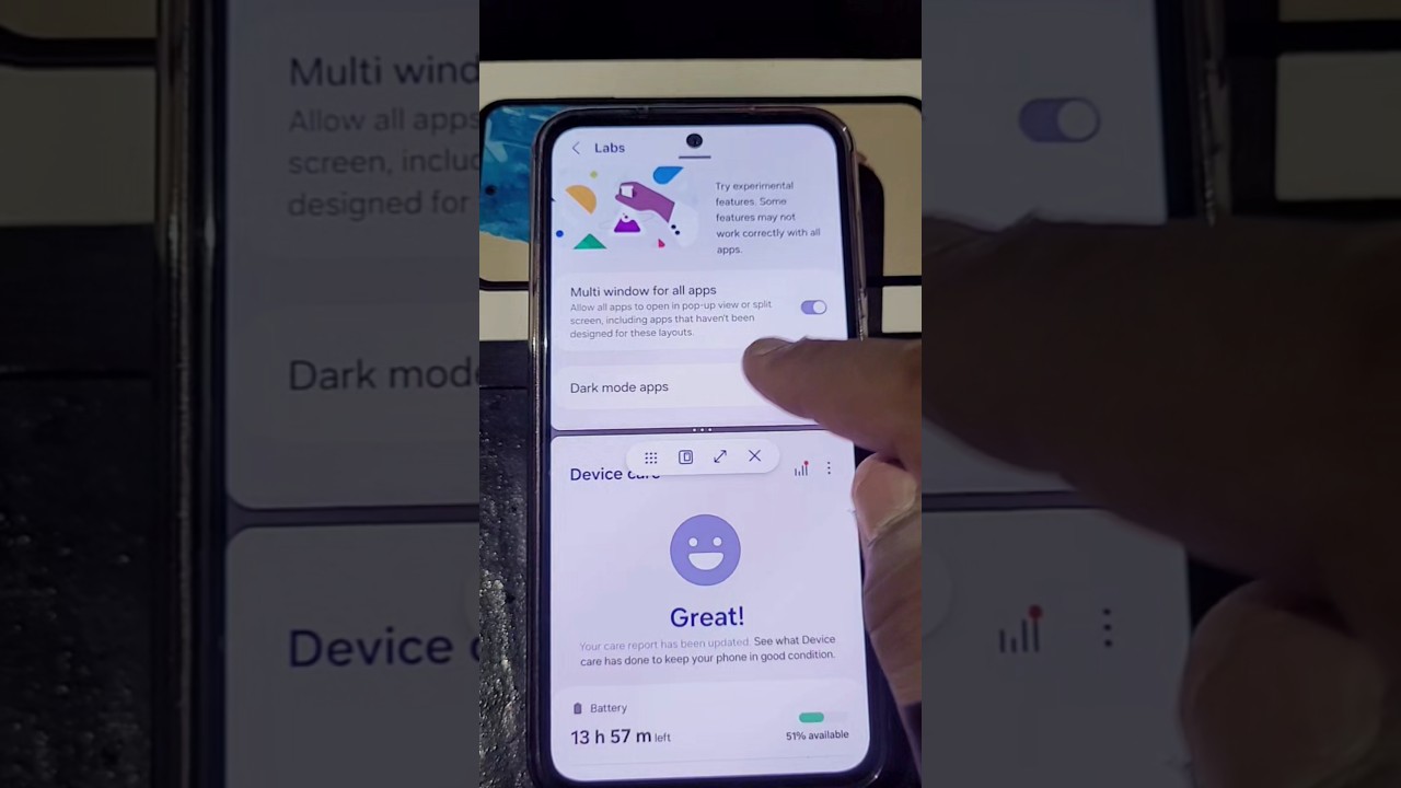 Samsung galaxy m35 Split mode | satting hidden features