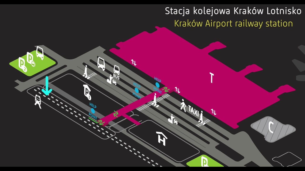 Ścieżka pasażera w Krak&oacute;w Airport /  Learn how to navigate the new Krak&oacute;w Airport terminal