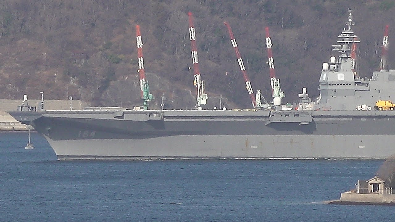 2026海上自衛隊呉基地空母KAGA「1月30日（金）空母KAGAさんトラブル発生🥶給油中に軽油を海に流出。吉浦貯油所から呉基地に帰港出来るか？」③