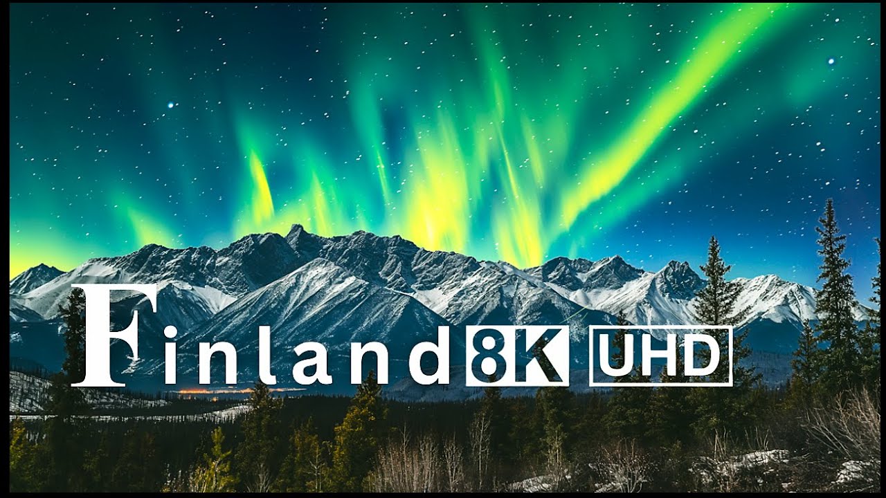 Finland in 8K Ultra HD 🇫🇮 | Frozen Lakes, Snowy Forests & Arctic Calm