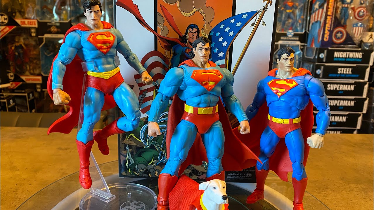 Mcfarlane Collectors Series Return of Superman & Krypto Figure Review