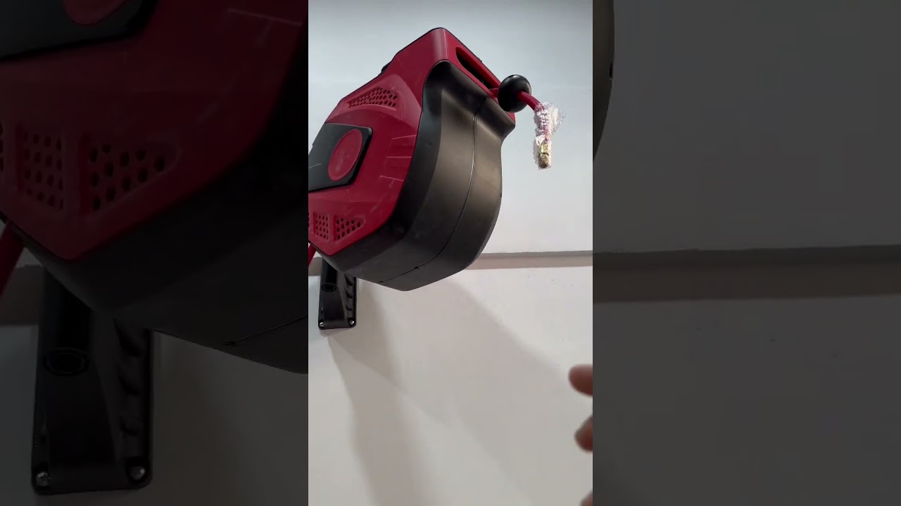 Big Red 20m Wall Mount Automatic Air Hose Reel