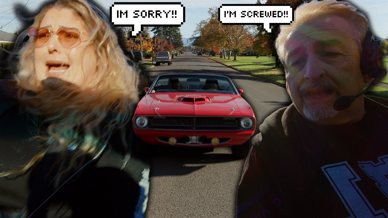 SHE ALMOST DESTROYED THE CAR...
