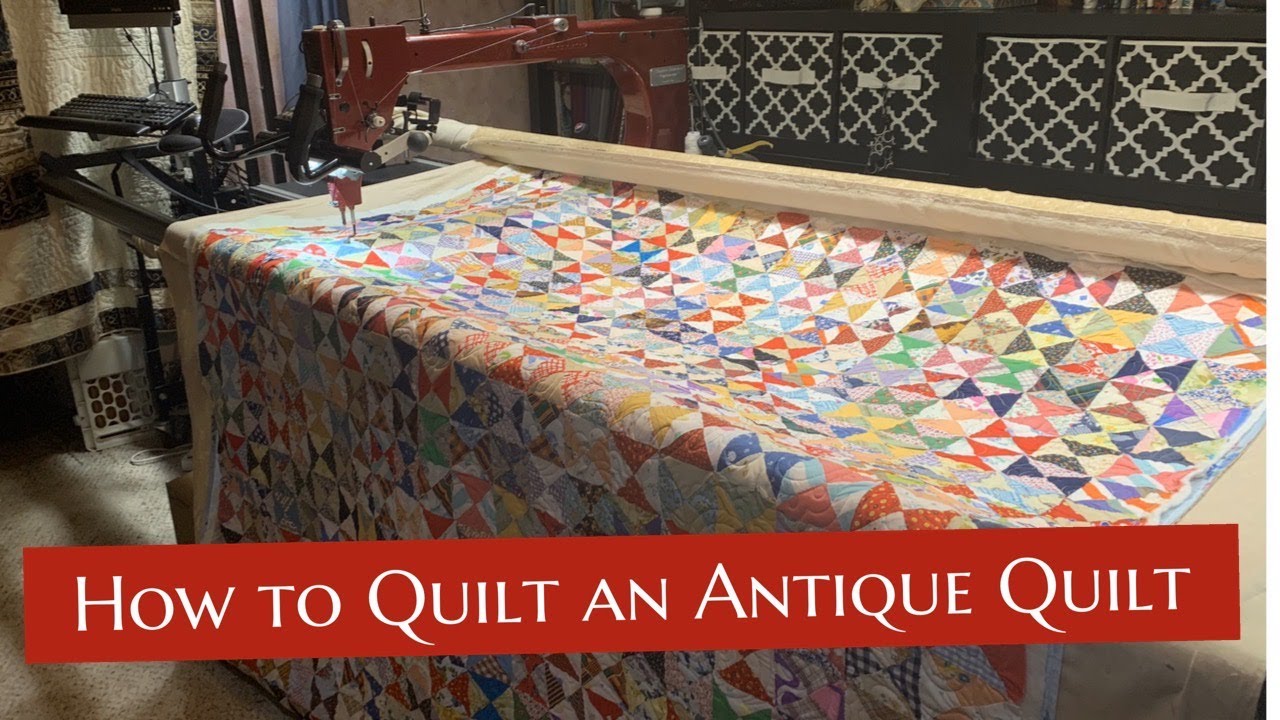 How to Longarm Quilt an Antique Quilt (Longarm Quilting Work Day)