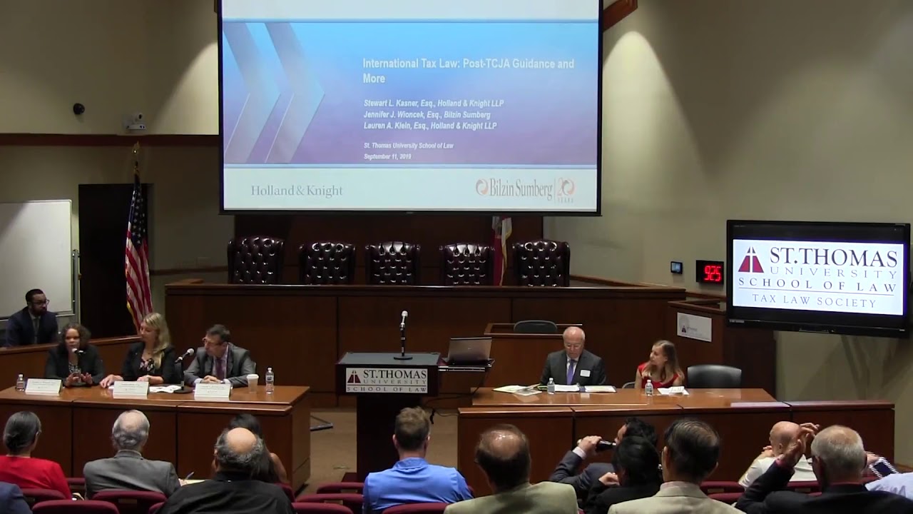 STU Law Tax Law Society Symposium 2019 - Panel 1: International Tax Law: Update
