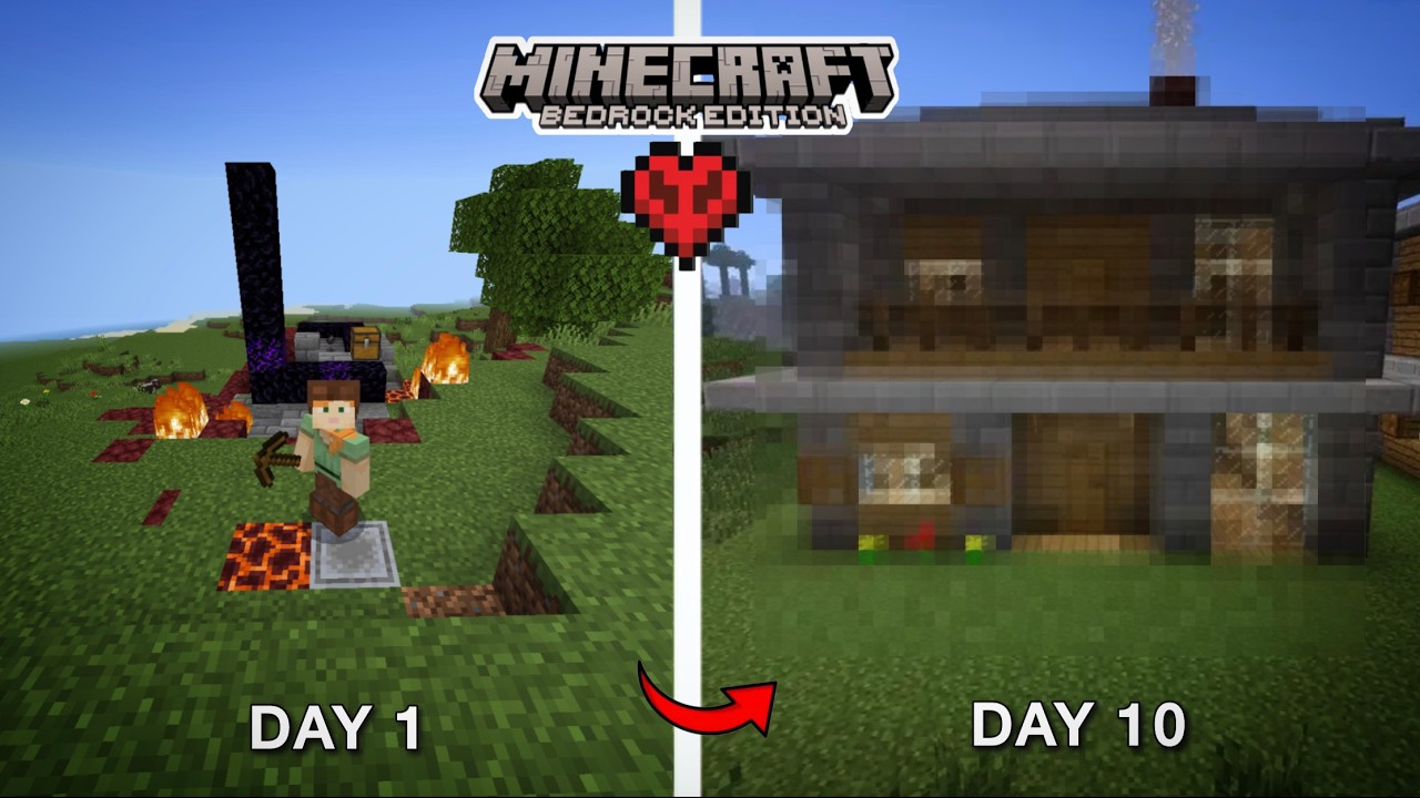 I tried Minecraft hardcore on pocket edition💀| worst decision | clickbait?