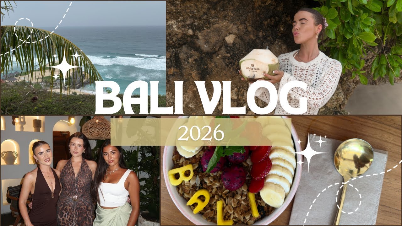  BALI VLOG | content trip, beaches, food , ULUWATU, tattoo, hair wash  