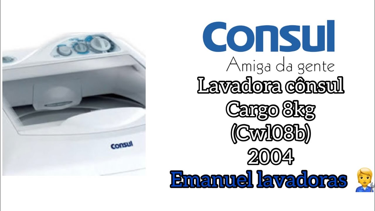 Lavadora cônsul cargo 8kg (CWL08B)
