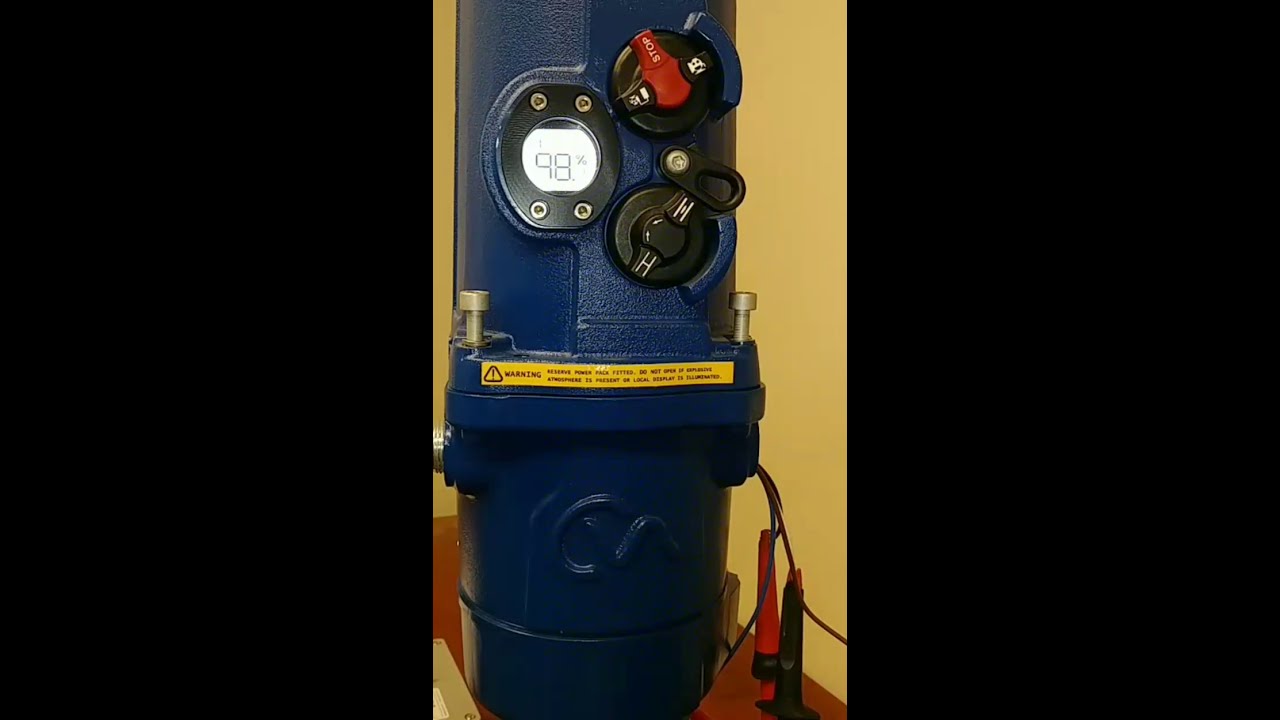 Rotork CMA series. Control Valve Electric Actuator CMQ500 Super Capacitors for Fail Close