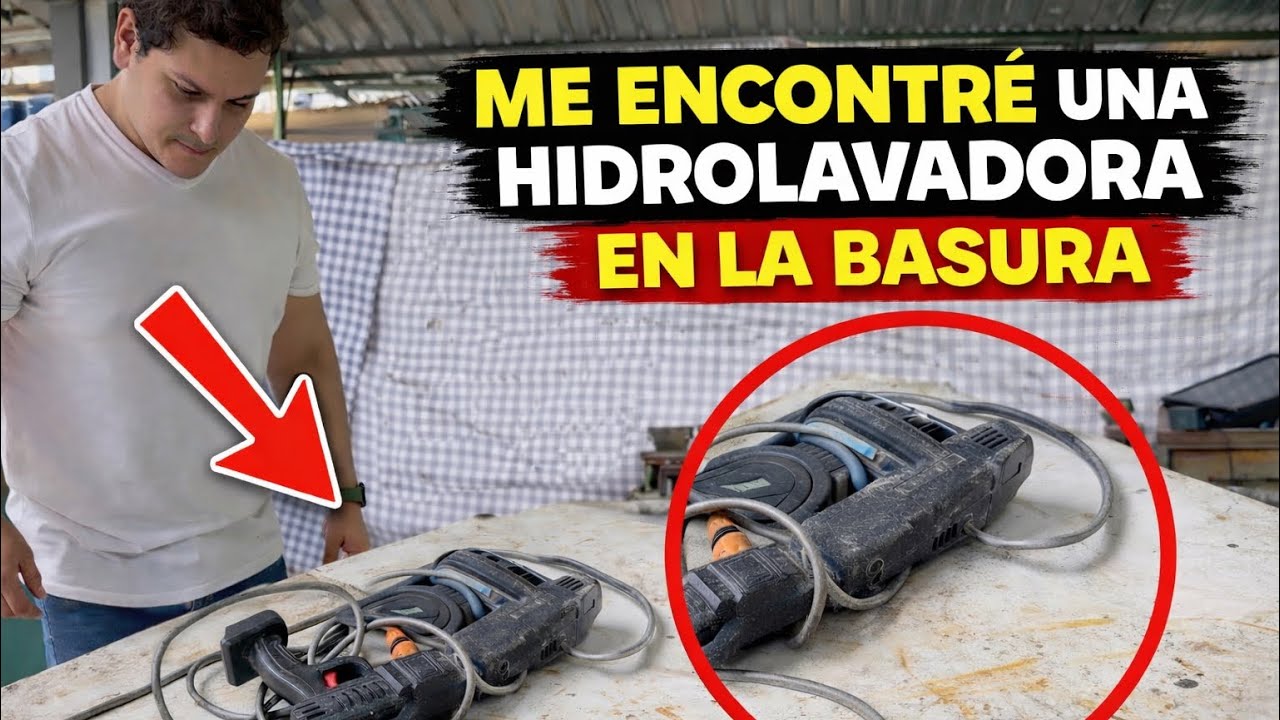 Reparé una hidrolavadora de la basura 