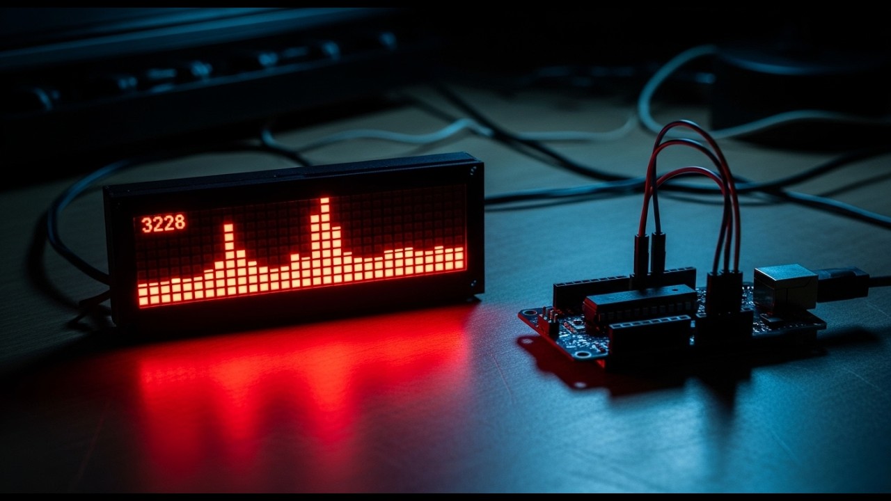 Arduino Audio Spectrum on LED Dot Matrix 4 In 1 Display | DIY Project