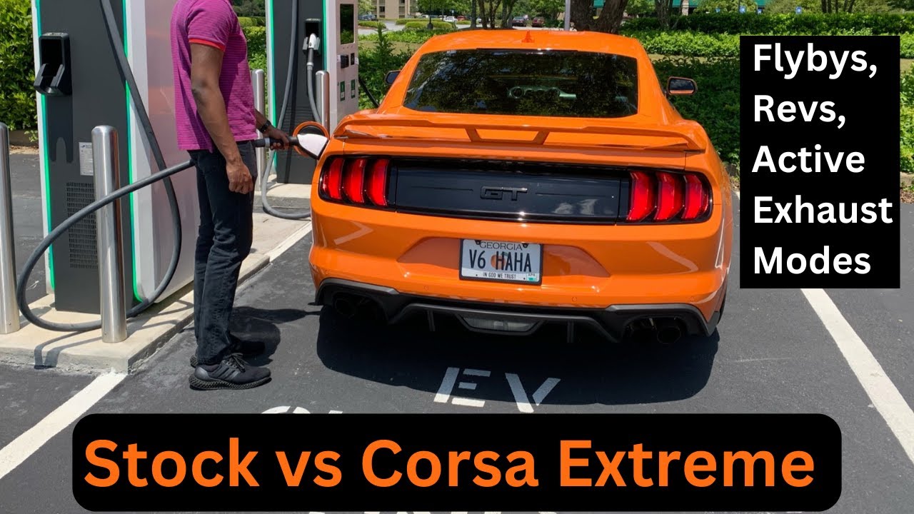 Mustang GT Stock Exhaust vs Corsa Extreme!