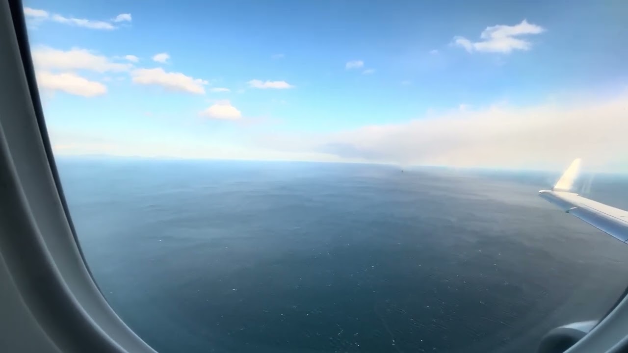 Landing at Sendai Airport