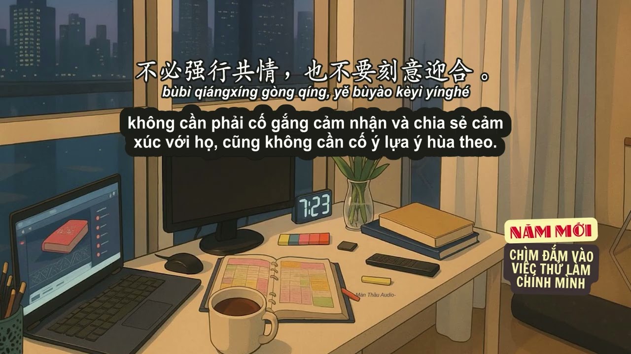 Luyện nghe tiếng Trung | Năm mới, chìm đắm vào việc thử làm chính mình