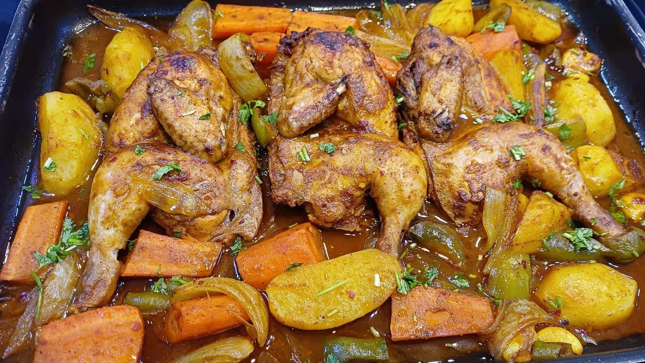 CHICKEN SANIYA ARABIC RECIPE | CHICKEN SANIYA WITH VEGETABLES 