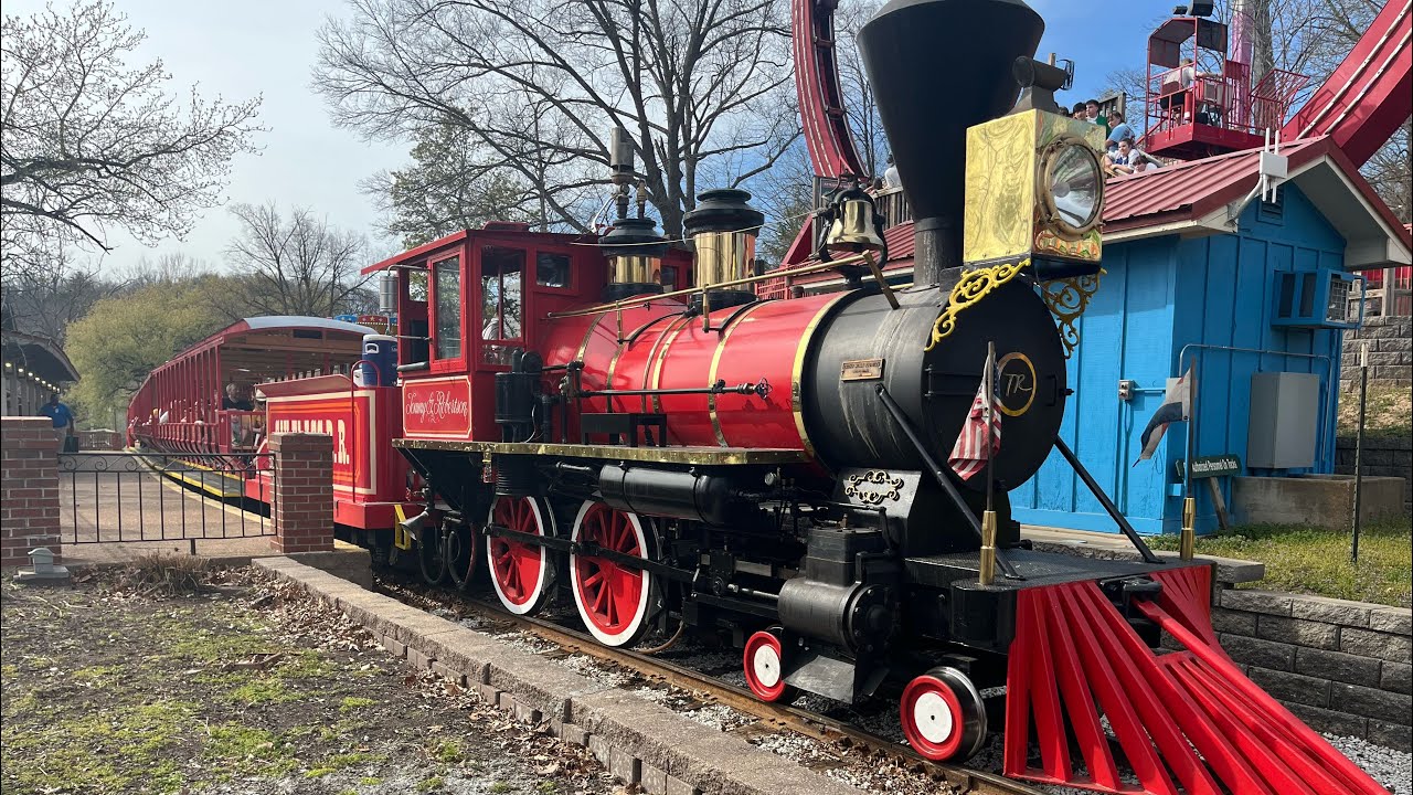 Opening day six flags St. Louis Tommy G Railroad Mar 29 2024