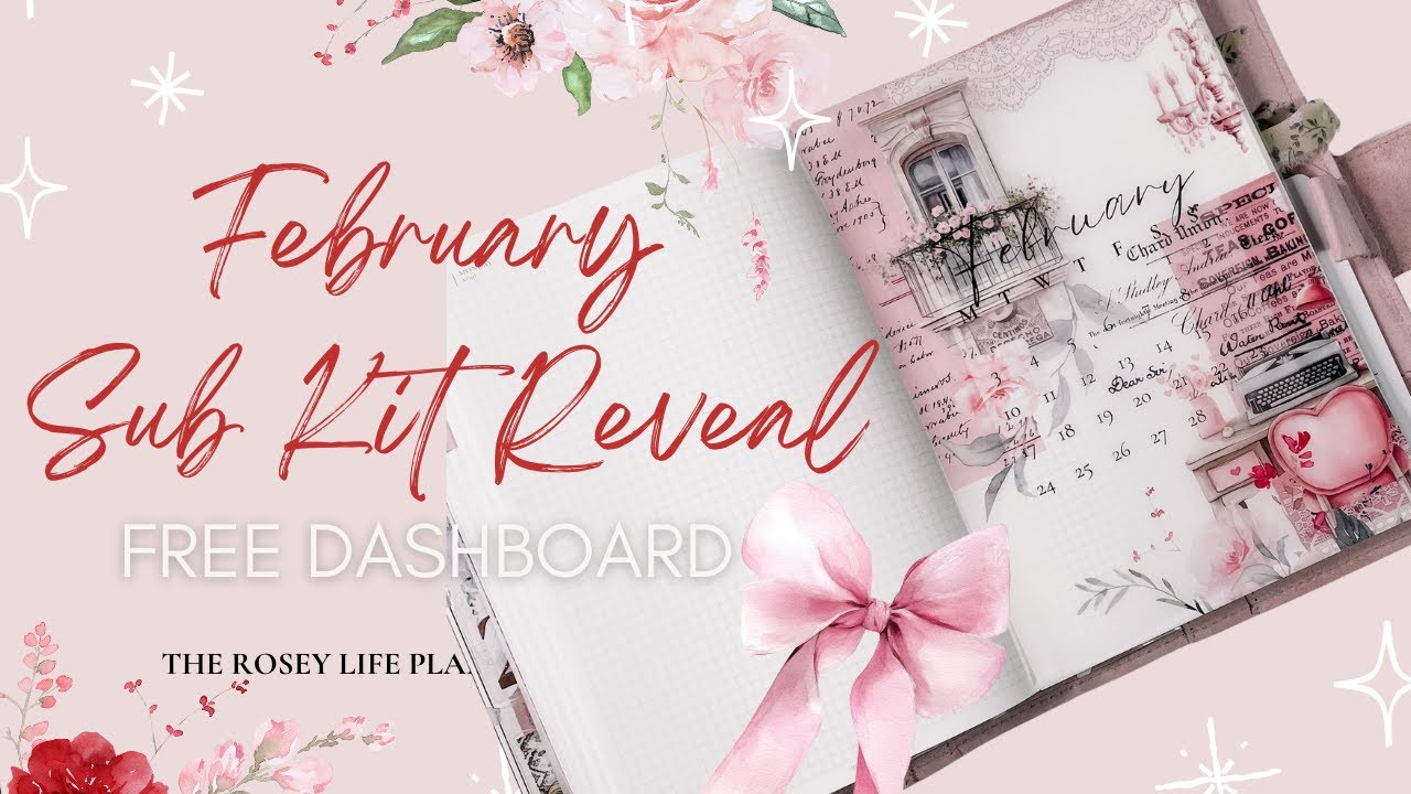 Unboxing my Planner Sticker Subscription Kit for February 2025 from The Rosey Life Planner