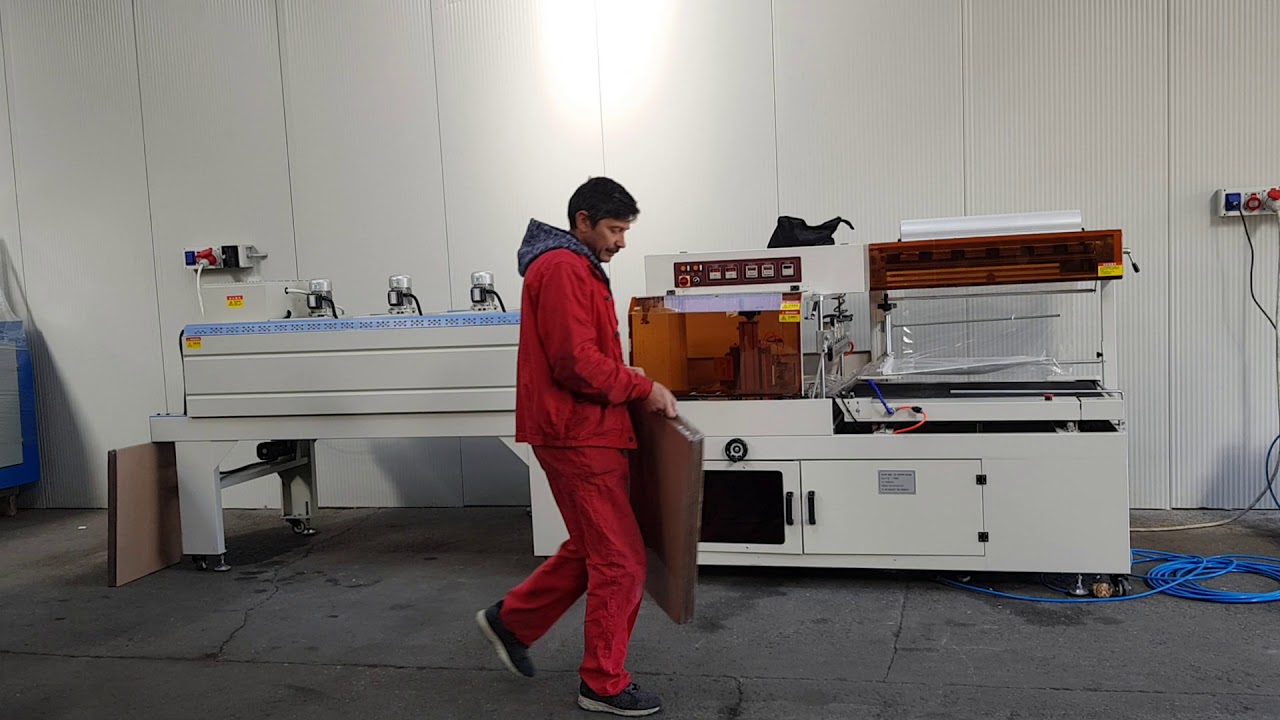 Masina de ambalat in folie cu tunel | Foil Wrapping and Heat Shrinking Machine
