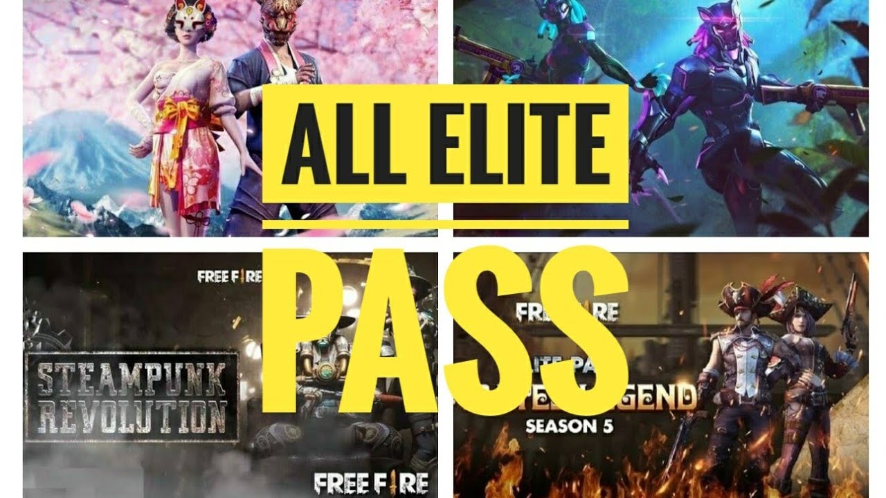 Free Fire All Elite Pass Bundle List From Season 1 To 37 (June 2021
