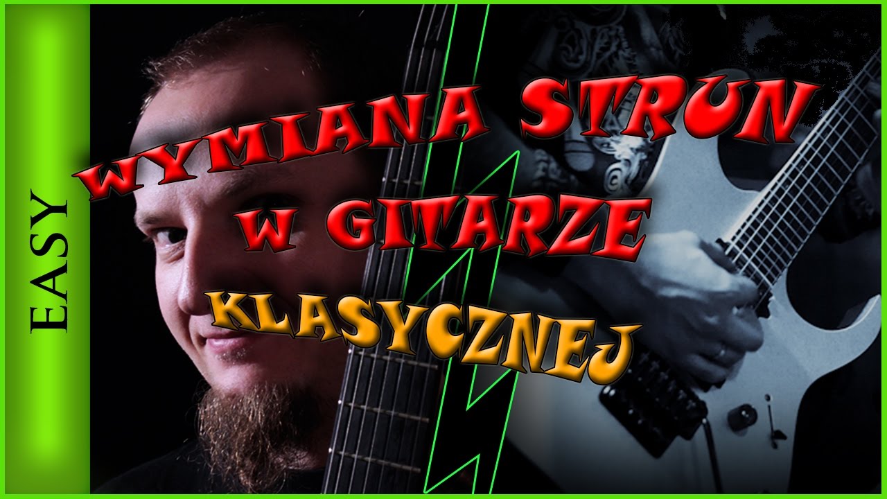 Wymiana strun w gitarze klasycznej. Jak zakładać struny w gitarze? #gitara #zmianastrun