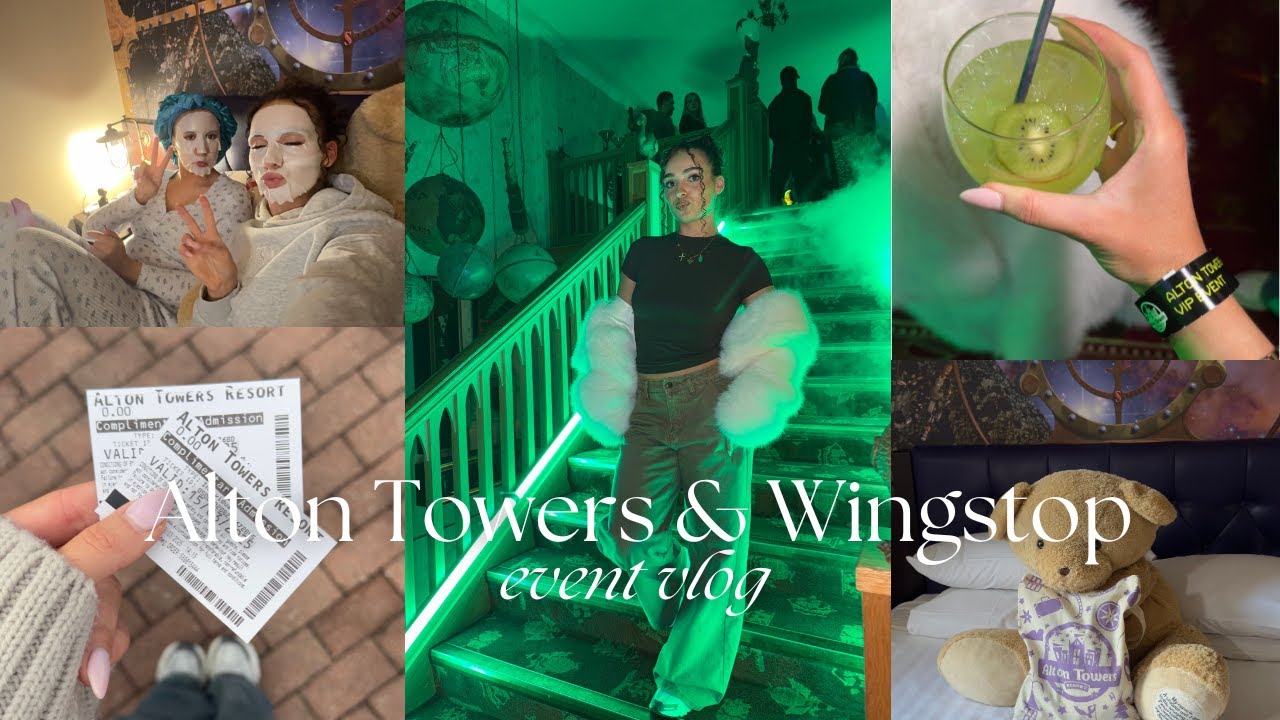 Weekend Vlog | Alton towers & Wingstop events🎢🤍