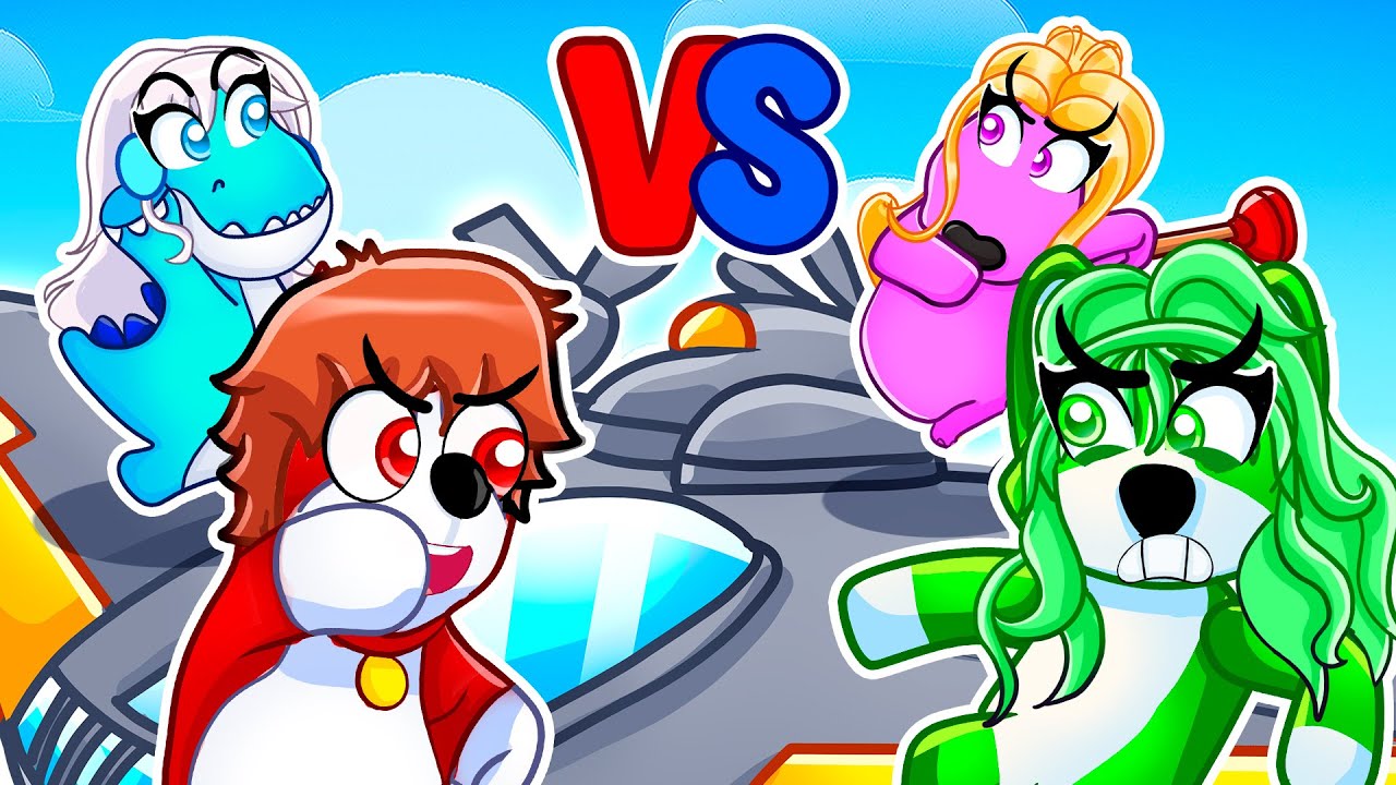 Techy & Ashley Vs Emma & Sage In Party Animals...