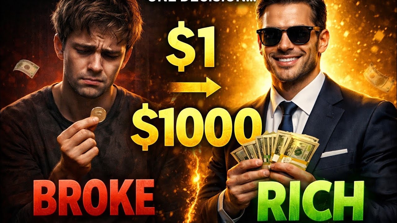 $1 vs $1000 Mindset | Why Poor People Spend & Rich People Invest#financialfreedom #mindset 