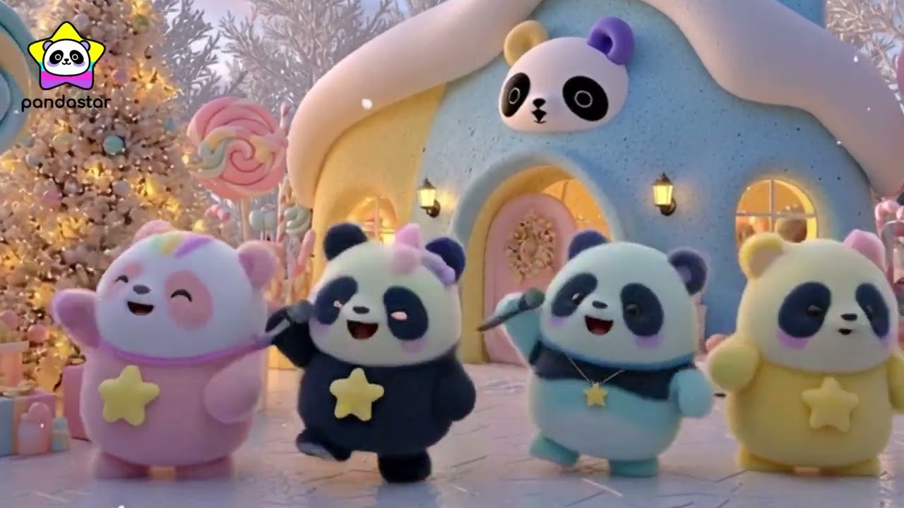 🎄 Jingle Jingle Pandas Come! Super Cute Panda Christmas Song 🎄pandastar