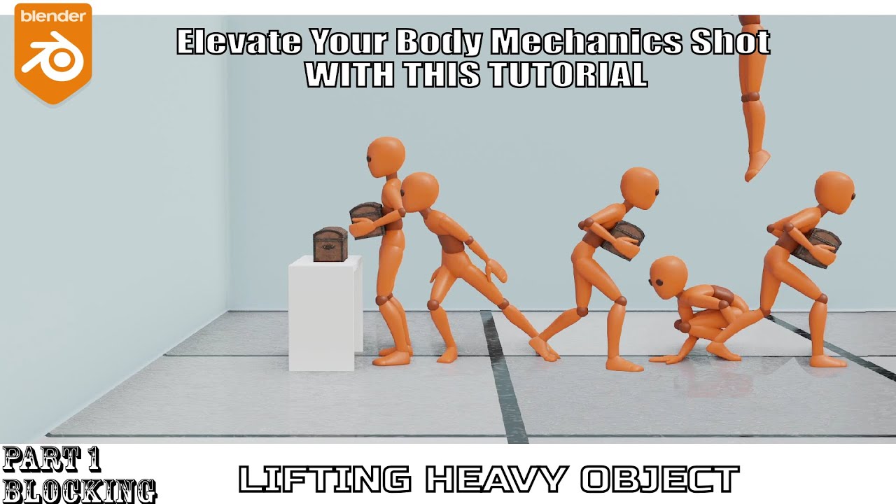 Blender Animation Tutorial for Beginners: Lifting Heavy Objects
