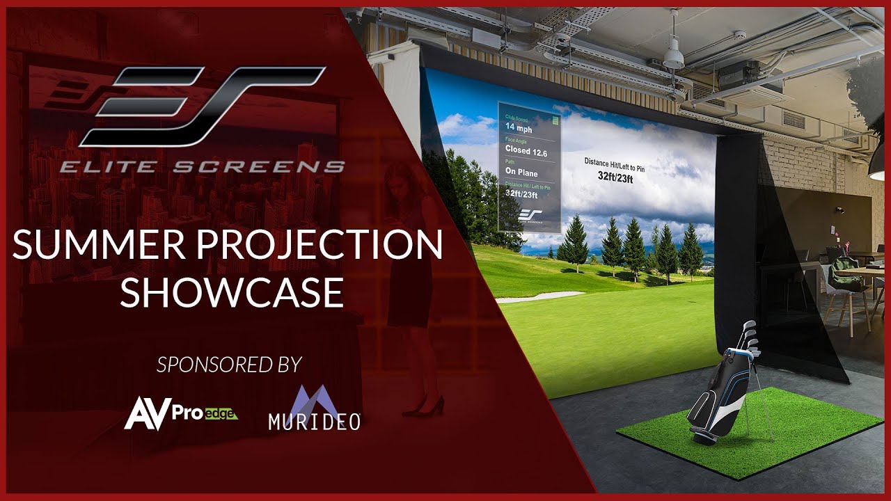 Learn about Elite Screens newest portable, home theater and golf simulator impact screens