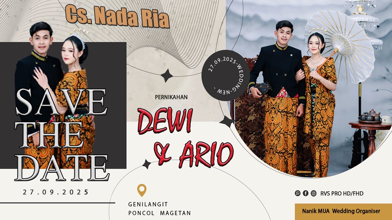 live 03 .. Cs. nada ria  Pernikahan dewi & ario ** Genilangit  Kec. Poncol Magetan