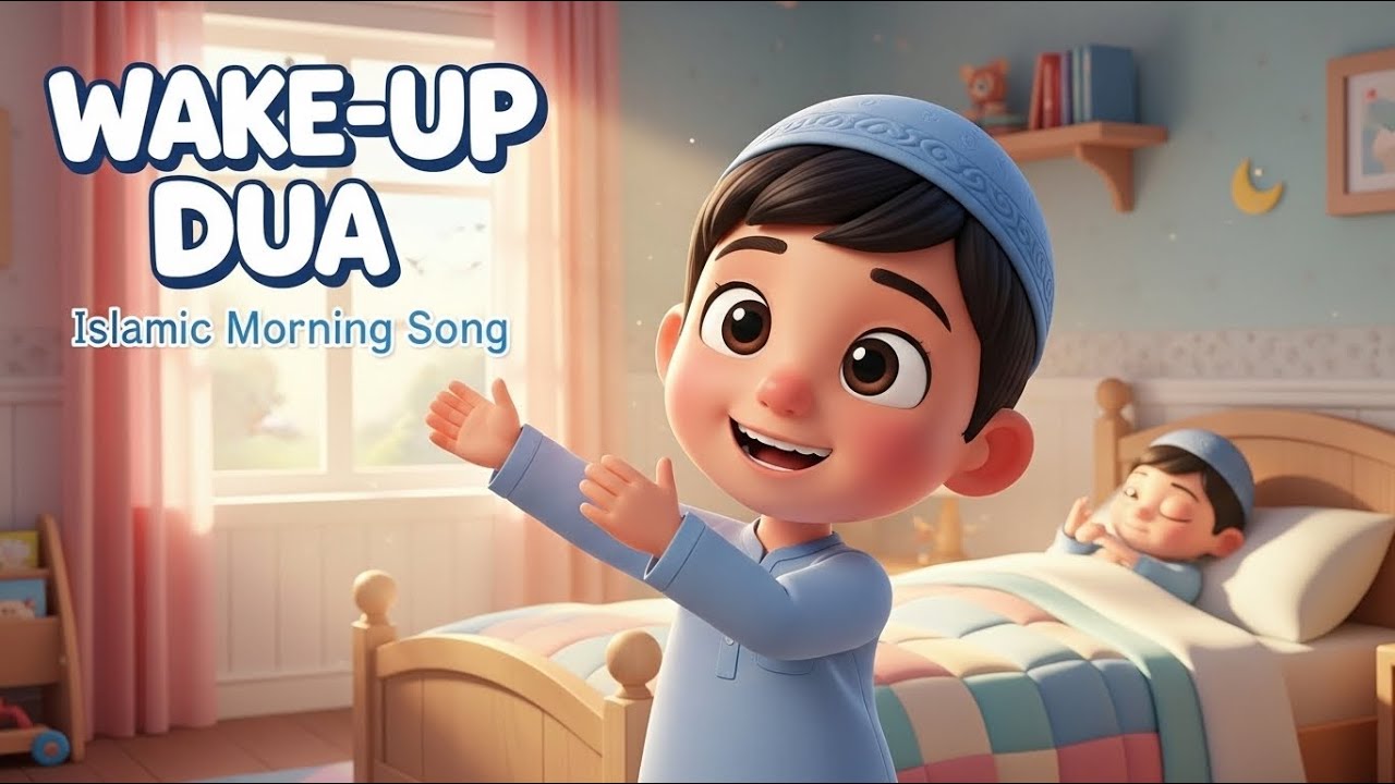 Wake-Up Dua ☀️ | Islamic Nursery Rhyme For Kids | Kids Fun Rhymes 011