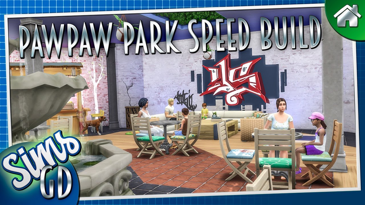 Sims 4 Park Renovation/Build | PawPaw Park Speed Build