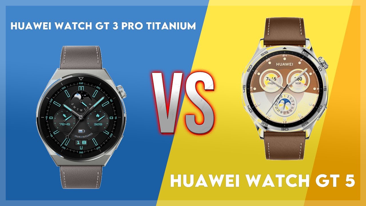 Huawei Watch GT 3 Pro Titanium vs Huawei Watch GT 5 Comparison