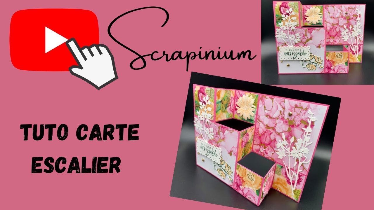 Tutoriel carte escalier scrapbooking Stampin Up tuto