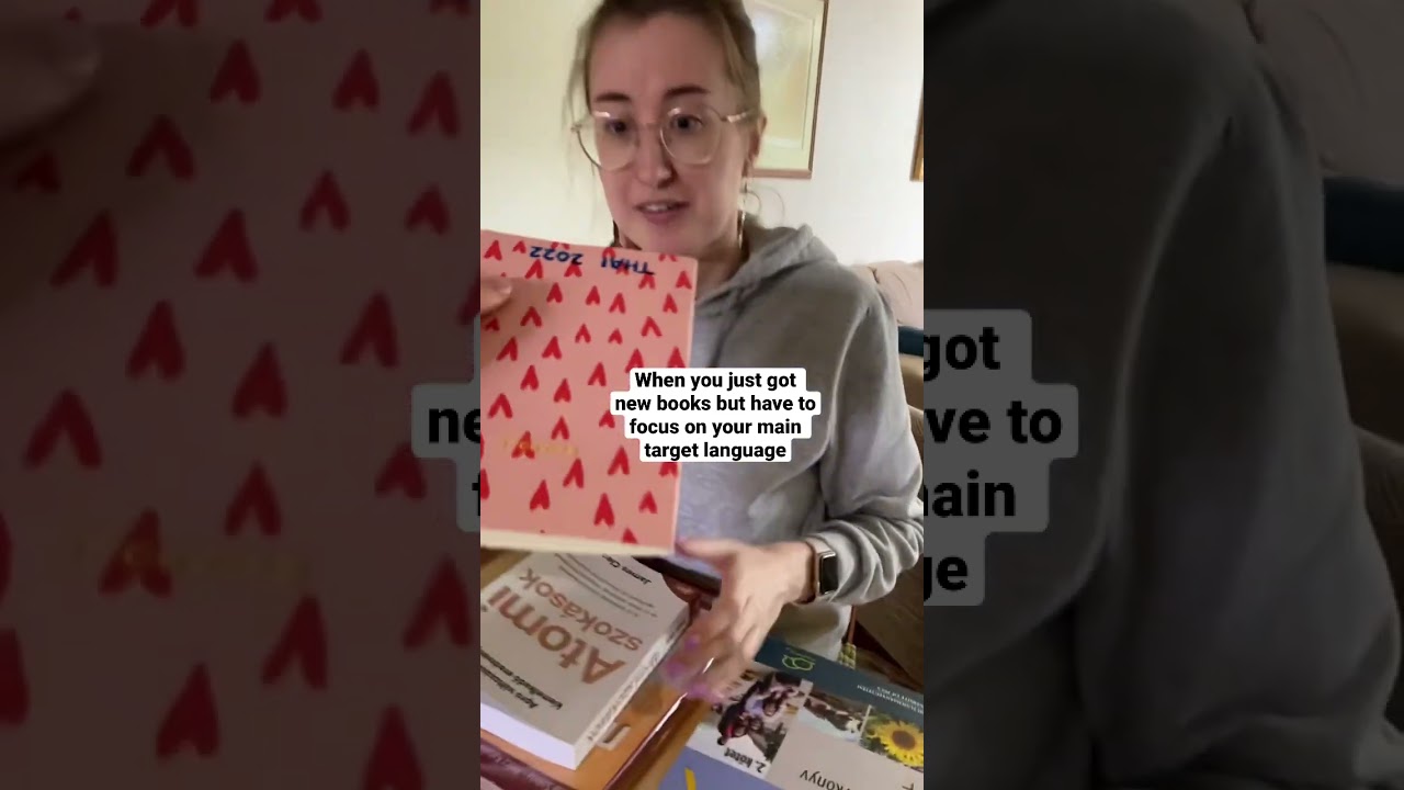 When you get new language books but have to focus on another language